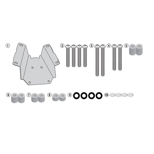 Staffa bauletto givi monokey - bauletto,