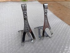 Fermapiedi CORNEZ Vintage 50s 60s Eroica Bianchi CDM Legnano Toe Clips Pedals