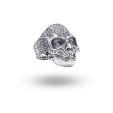 Anello Skull Biker Mandala