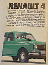 Brochure de Vente  RENAULT 4 -