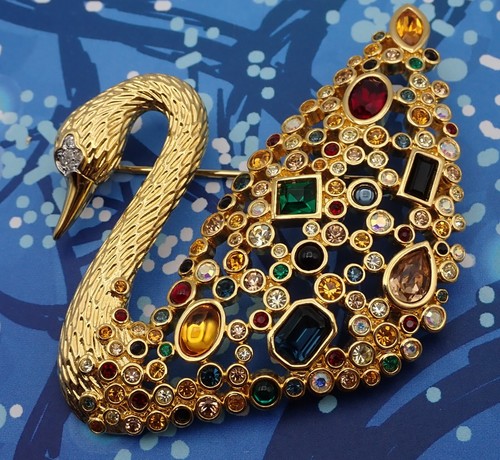 Spilla vintage 1995 swarovski - spilla,