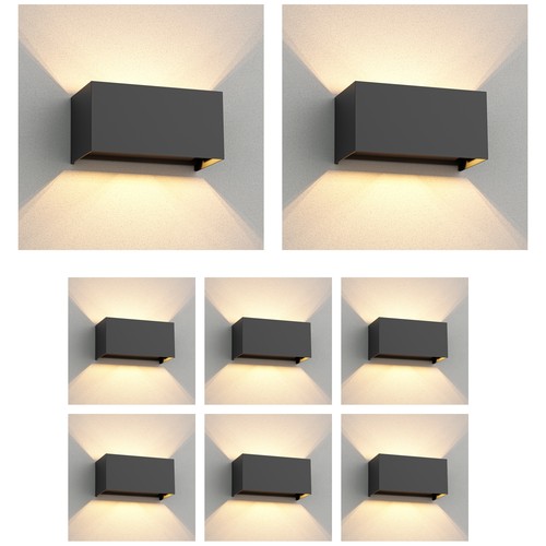 Cubel lampada parete per - 8x,