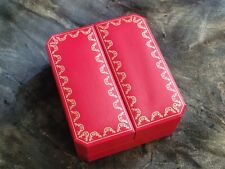 Scatola Orologio Vintage Santos De Cartier Doppia Cerniera ~ Interno Tessuto Bianco