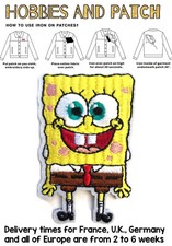 patch spongebob squarepants toppa termoadesiva spugna patrick stella new iron on