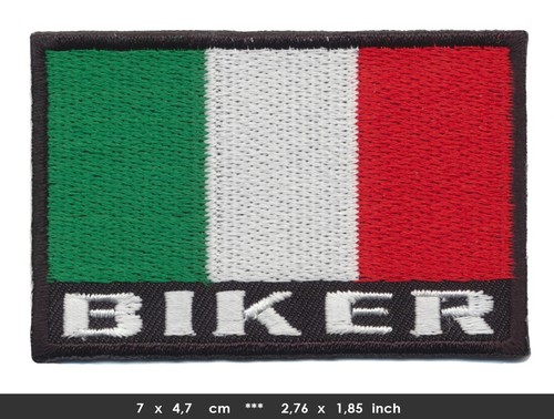 Bandiera biker italia toppa - bandiera,