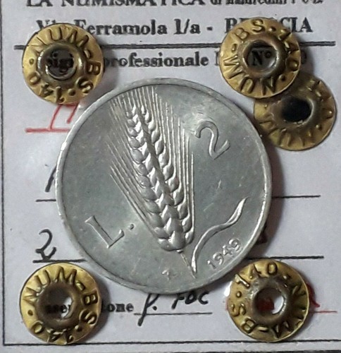 Lire spiga 1949 periziata - 2,