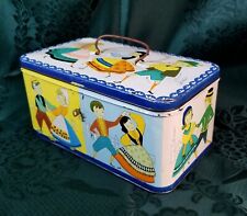 SCATOLA LATTA CESTINO ELAH - DELTA di M.A. GATTI TORINO LITO NEGRI ANNI 50 RARA