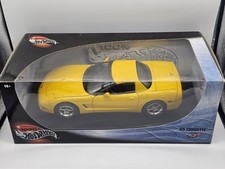 Chevrolet Corvette C5 Giallo 1:18 Hotwheels In Box