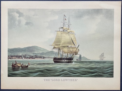 Voilier lord lowther gravure - lowther,