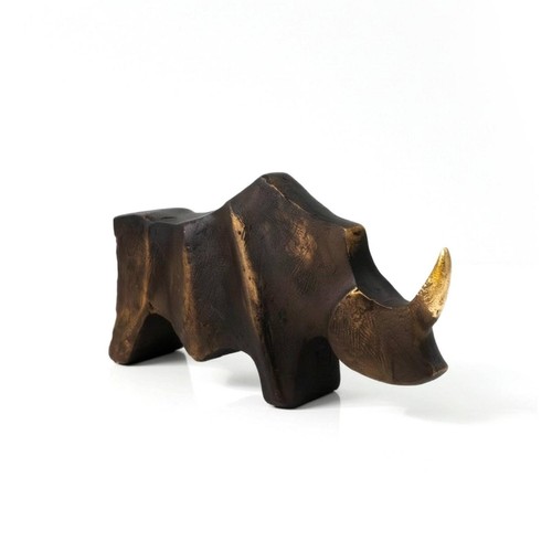 Scultura rinoceronte in - scultura, di