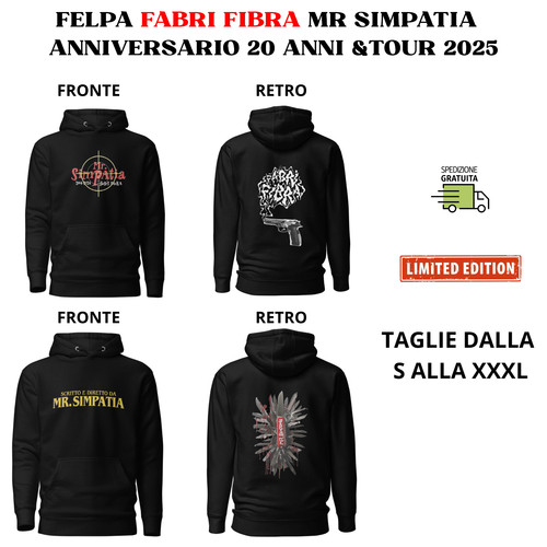 Felpa fabri fibra simpatia - fabri, mr.
