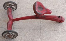 PARTE DI TRICICLO GIORDANI ROSSO VINTAGE ANNI 50 