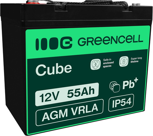 Greencell batteria agm - greencell®, 12v