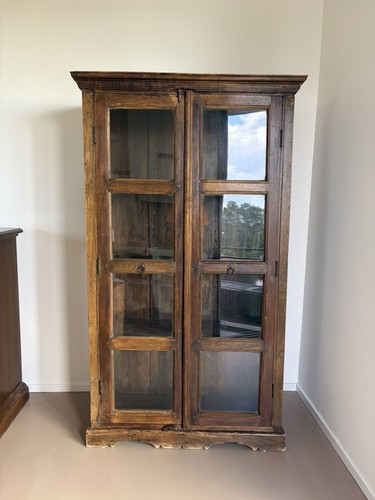 Vetrina coloniale legno - vetrina,