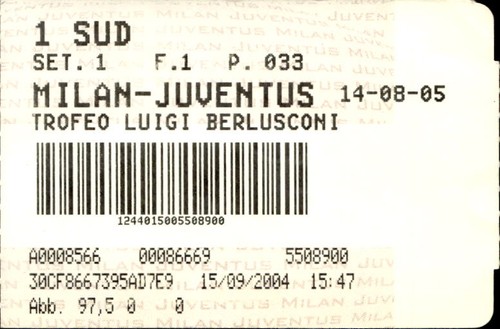 Biglietto stadio - biglietto,
