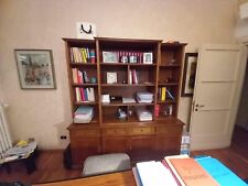 armadio libreria di legno per salotto o per ufficio con scaffali e cassetti