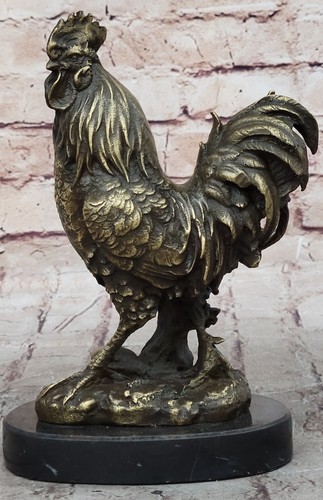 Gallo uccellino colata bronzo