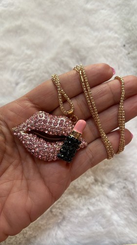 Collana rossetto betsey - collana,