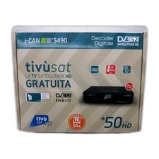 DECODER HD  COMPLETO DI SCHEDA  ICAN S490 TIVÙSAT SATELLITARE