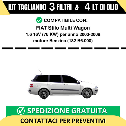 Tagliando per fiat stilo - stilo, multi
