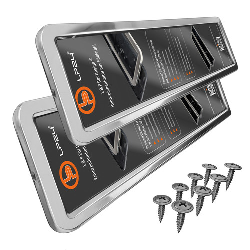 Portatarga acciaio inox - acciaio,