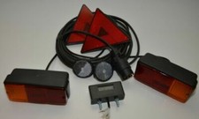 Fanali Posteriori per Rimorchio,Carrello 5mt-Kit impianto completo di Cavo-Nuovo