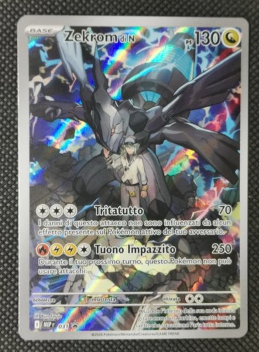 Carta pokemon zekrom mep031 - carta,