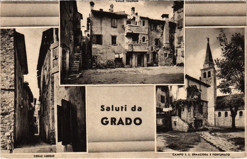 Cpa grado souvenir - grado,