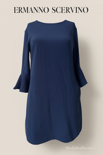 Abito ermanno scervino navy - abito,