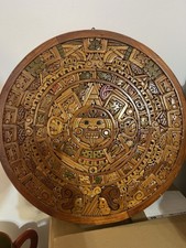 Calendario Maya In Legno Fatto