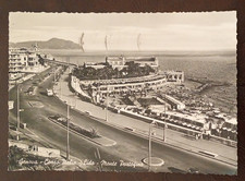 Cartolina Genova Corso Italia Lido Monte Portofino Viaggiata nel 1957