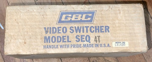 Commutatore video gbc - gbc, 4t
