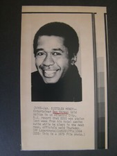 AP Wire Press Photo 1984 Ben Vereen Entertainer Money stolen Atlantic City Resor