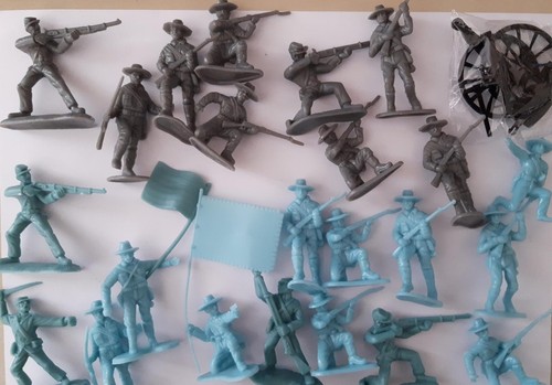 Toy soldiers 54mm acw - soldiers, acw(bmc)