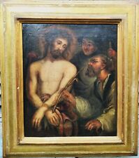 Autore del XVI/XVII secolo. Cristo deriso olio su tela con cornice