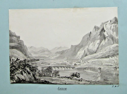Album lecco italia acquerello - album,