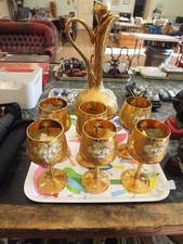 6x Sei Calici Vetro Veneziano