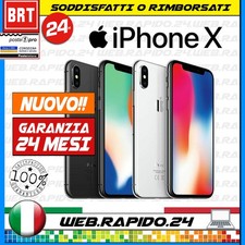 NUOVO_SMARTPHONE APPLE IPHONE X (10) 64GB 256GB NERO BIANCO IOS GARANZIA ITALIA 