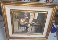 Dipinto Ad Olio Su Tela .uomo