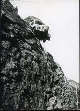 Foto vintage Camion su un dirupo 1962 Ft 36010 - Stampa 18x13 cm