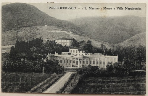 Cartolina portoferraio villa - portoferraio,