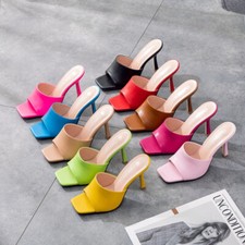 Ciabatte mules tacco alto
