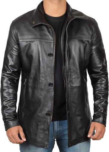 Cappotto pelle nero - cappotto,