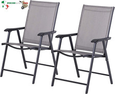 Set 2 Sedie Pieghevoli da