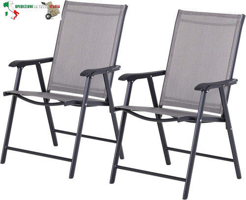 Set sedie pieghevoli da - set,