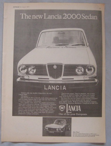 1971 lancia 2000 sedan - 1971,
