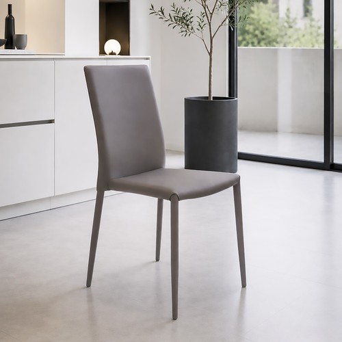 Sedia mod rita pu grigio - pu,