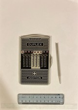 calcolatrice vintage ADDIATOR DUPLEX Rechner Zahlen Schieber Anni ‘50