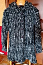 Cappottino donna elegante di lana, colore grigio, taglia M