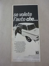 # ADVERTISING PUBBLICITA' NSU PRINZ 4L SE VOLETE L'AUTO CHE.........-- 1969